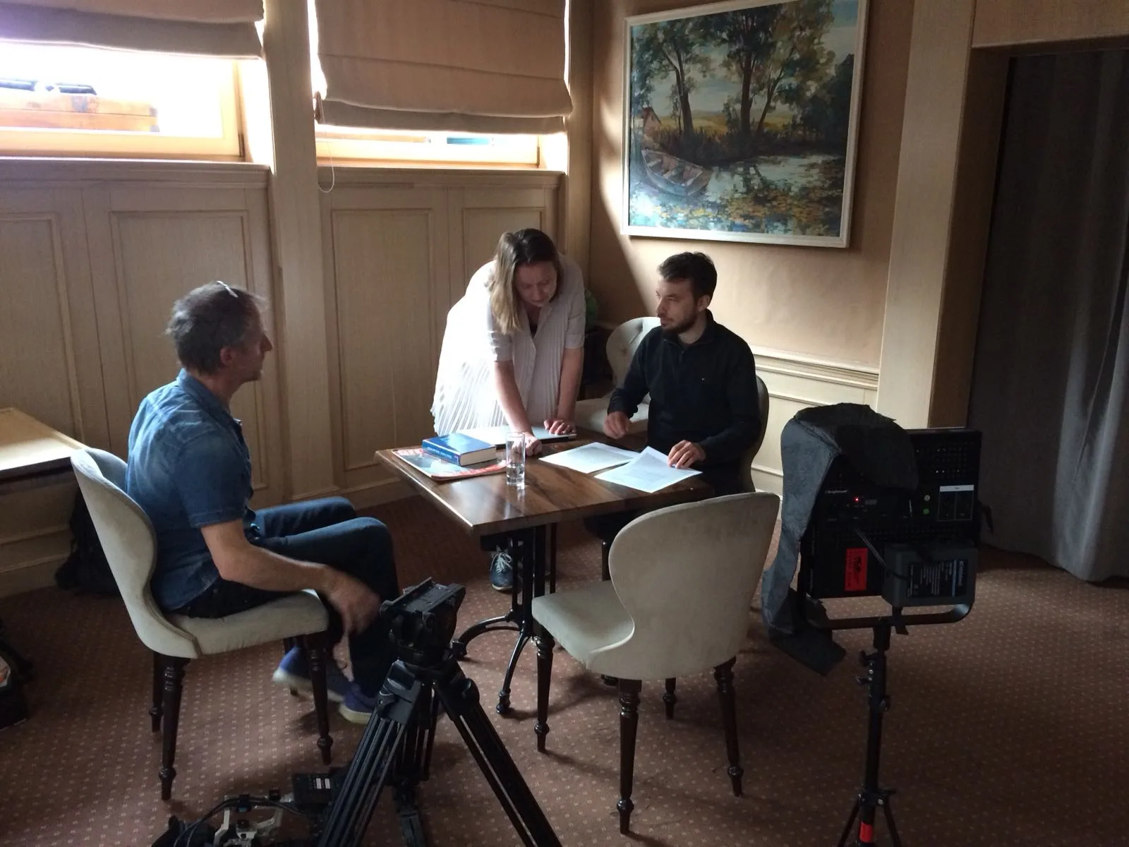 Filming in Cluj-Napoca, Romania